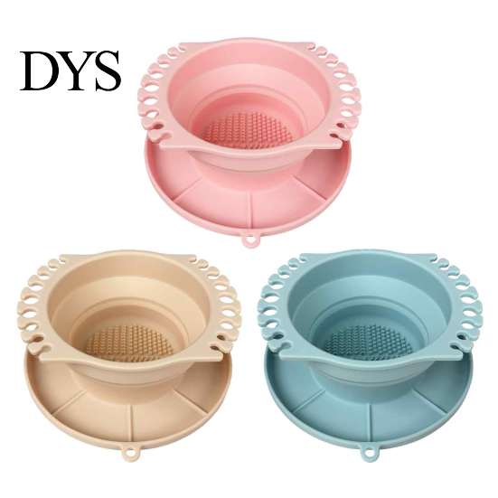 Silicone Painting Brush Rinser Paint Cleaner Cup, with Texture, Foldable Compact Art Washer for Cleaner, Watercolor And Makeup