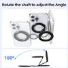 Foldable Magnetic Phone Holder 360 Rotation Kickstand Magnet Grip Ring for iPhone 15 14 Xiaomi Phone Stand