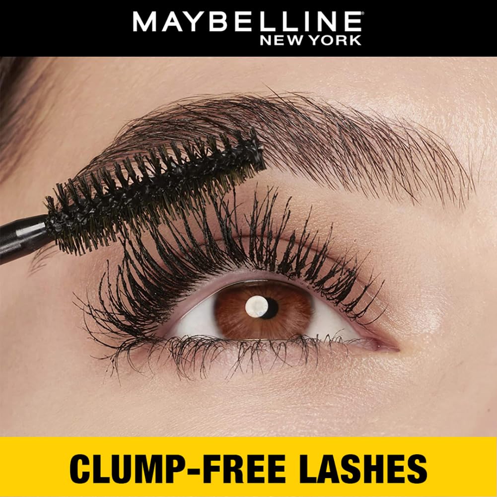 Maybelline New York Volumizing & Lengthening Mascara Waterproof Black 10ml Dramatic Eye Lash Makeup