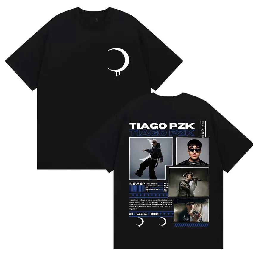 2026 Spring_Summer Rap Artist Tiago PZK Album T-Shirt Men s Women Fashion Hip-Hop Retro Cotton Casual Shirt Hip Hop Streetwear Oversized Tshirt 4XL