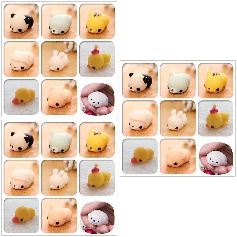 Tpr Soft Rubber Animal Stress Relief Toy With Small Figure For Kids And Collectors