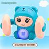 360° Tumbling Monkey Toy Adorable Musical LED Light Interactive Toy for Kids Boys Girls Party Supplies