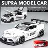 1/22 Scale Toyota Supra Alloy Racing Car Model Diecast Sound & Light  Car Shop Exhibition Decorations Collect Ornaments Giftbox