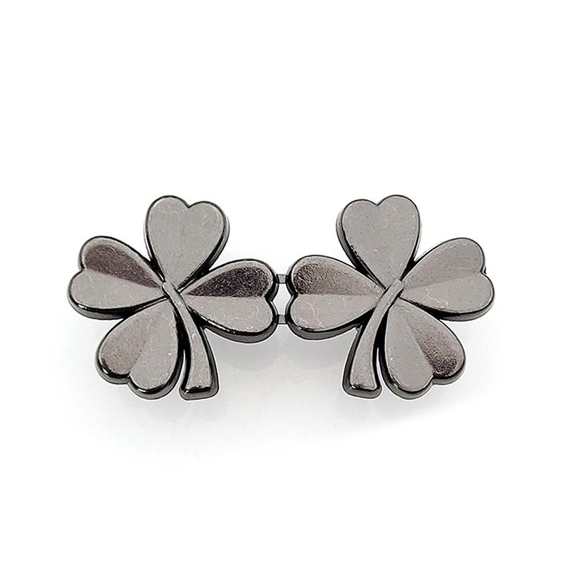 1Pcs Four Leaf Clover Tightener Adjustable Waist Buckle For Jeans, No Sewing Required Button Adjuster For Pants And Skirts Waist
