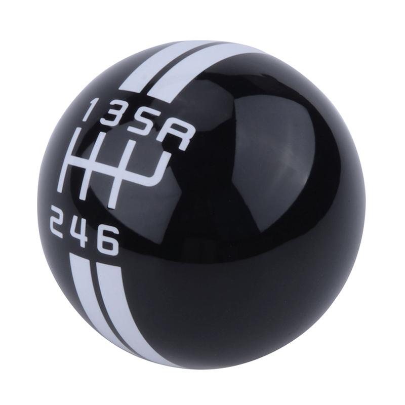 

Gear Shift Knob Universal 5R Classics Coating Shifter Lever Handle Fit For Ford Mustang HONDA TOYOTA RHD Car черный белый