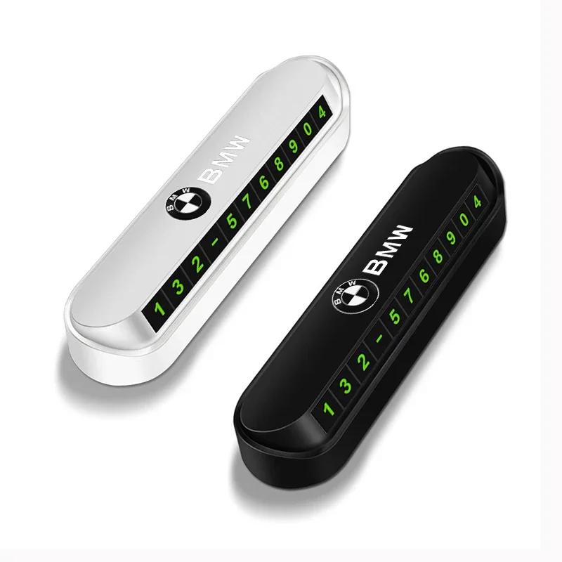 Temporary Car Parking Phone Number Card Night Glowing Sign To Stop Car Car Accessorys For BMW E46 E39 E90 E60 E36 F30 F10 E34 X1