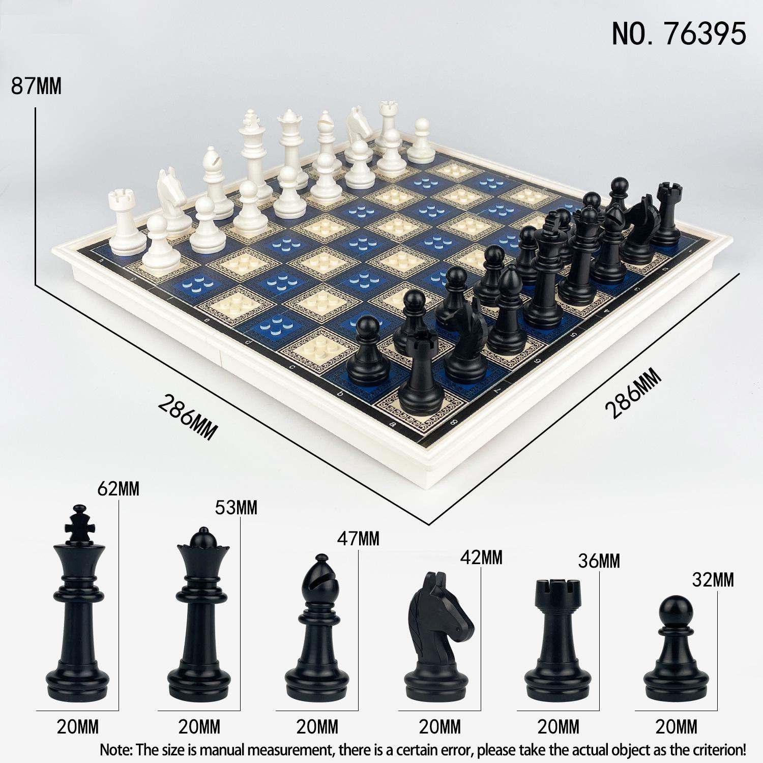 International Chess Building Blocks - Desktop Game Accessories for Kids