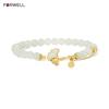 FORWELL Hetian Jade Ginkgo Leaf Bracelet And Necklace Set Women's Fashion Jewelry Amulet High-End Birthday Gift for Girlfriend