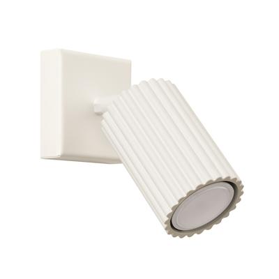 Kinkiet Ścienny Nowoczesny Beżowy Ruchomy Karbowany Reflektorek Do Sypialni Do Czytania 1Xgu10 10W Karbon Sollux Lighting