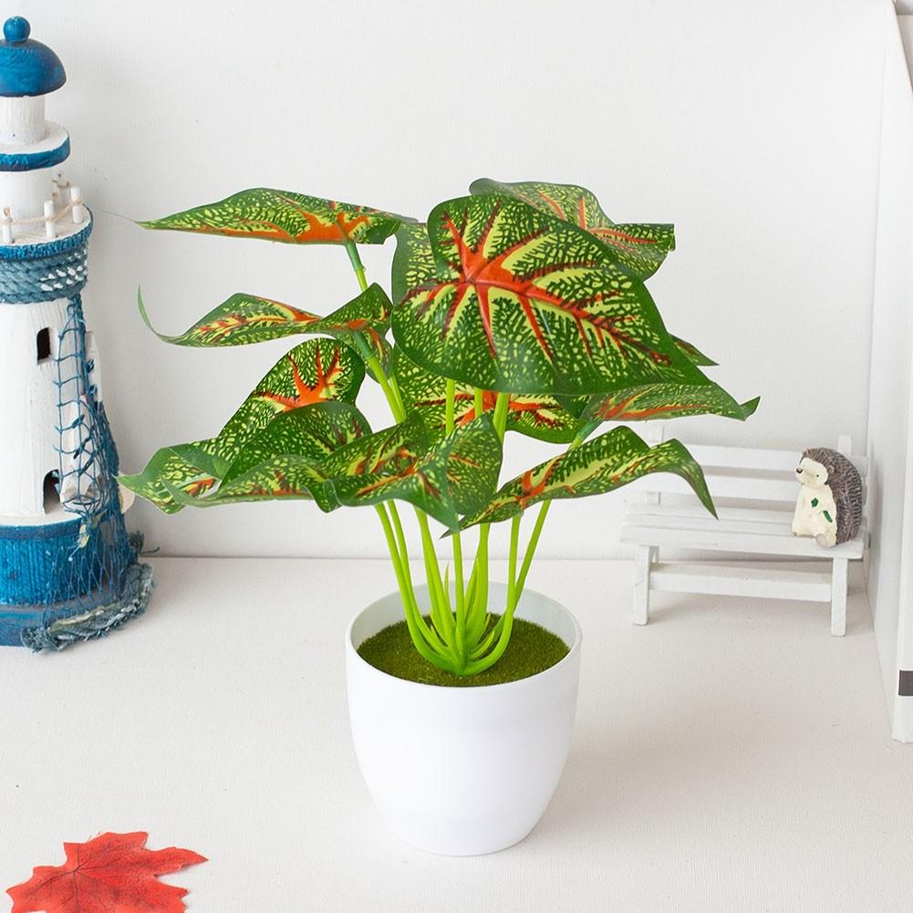 

Растение в горшке Коричневое Искусственное растение Цветы Цветочный декор #4