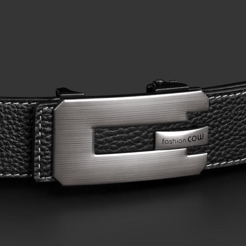 Men's Genuine Leather Automatic Buckle Belt