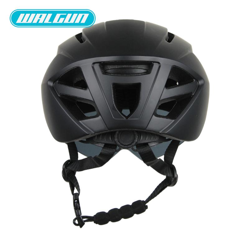 Walgun Lightweight Breathable Bicycle Helmet With Sun Goggle Men Women Bicycle Helmet Sunglasses Shield Road MTB Cycling Helmets