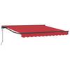 Retractable Awning Frame Red 300 X 250 Cm Polyester with PU Coating