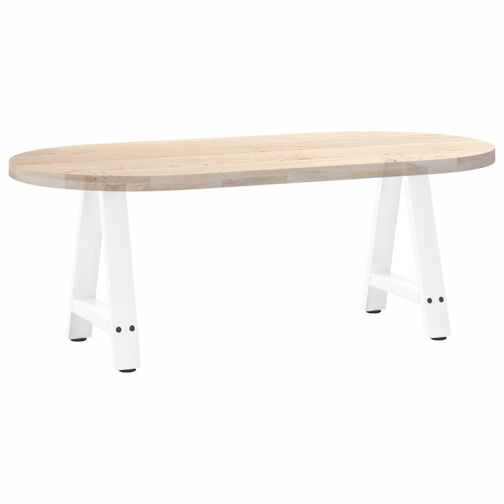 Vidaxl Coffee Table Legs, 2 Pcs, White, 38X(42-43) Cm, Steel