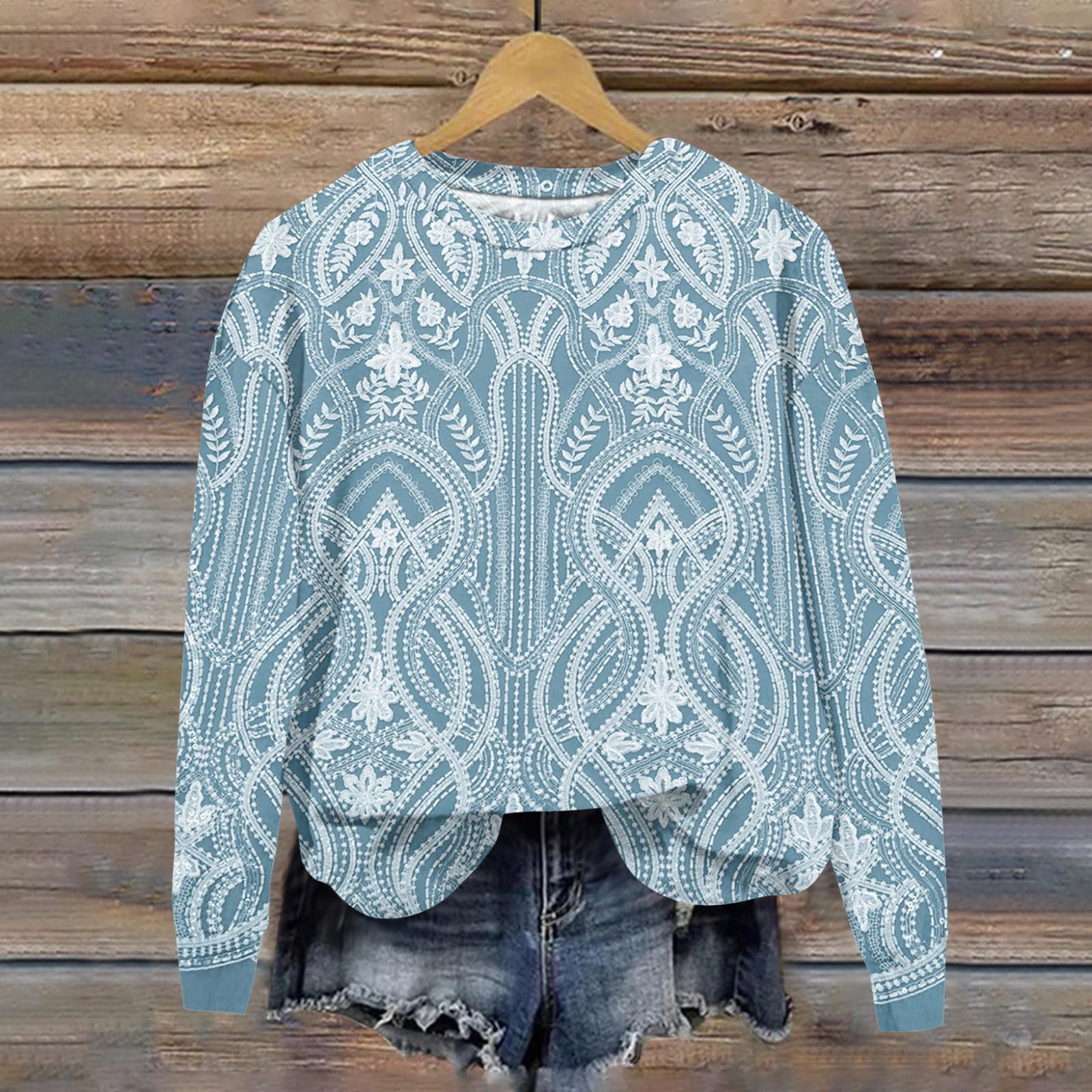 

Женская свободная повседневная толстовка с круглым вырезом и длинными рукавами, модный топ с длинными рукавами L