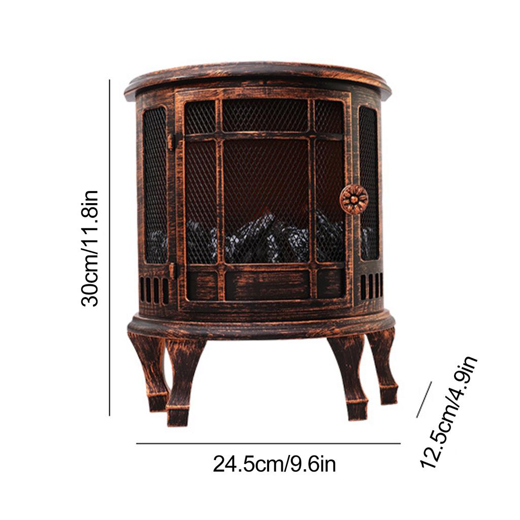Antique Decoration LED Lantern Simulation Flame Fireplace Lantern Lamp Waterproof Unique Vintage