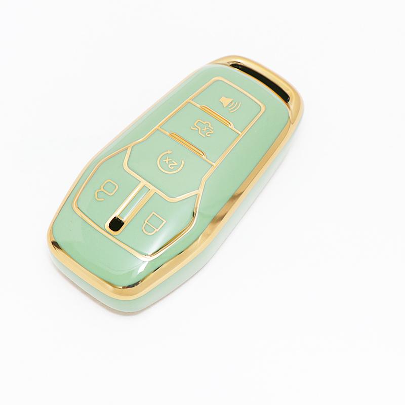 Fashion Tpu Auto Keychain Protection Car Key Case Cover Accessories For Ford Mustang Fusion Explorer Ka Focus S-Max Fiesta