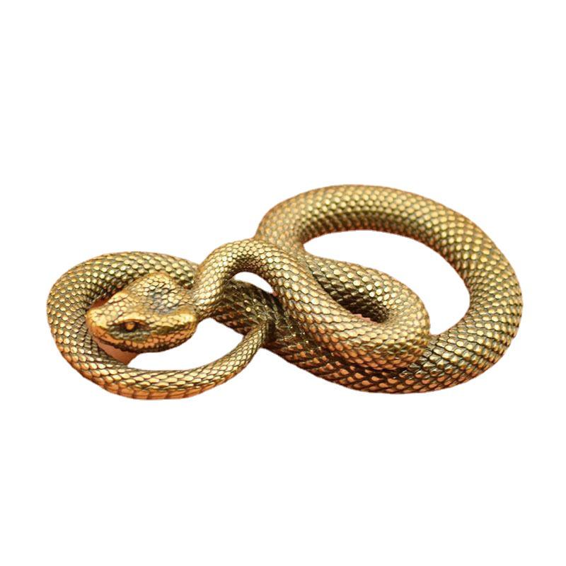 Handmade Copper-Plated Octopus and Snake Tea Pet Keychain Ornaments