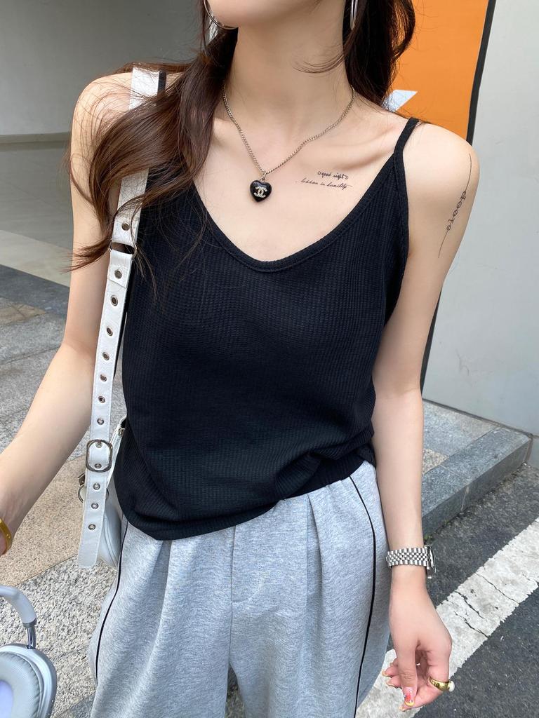 2025 Women's Square Neck Sleeveless Tank Top - Summer Loose Fit