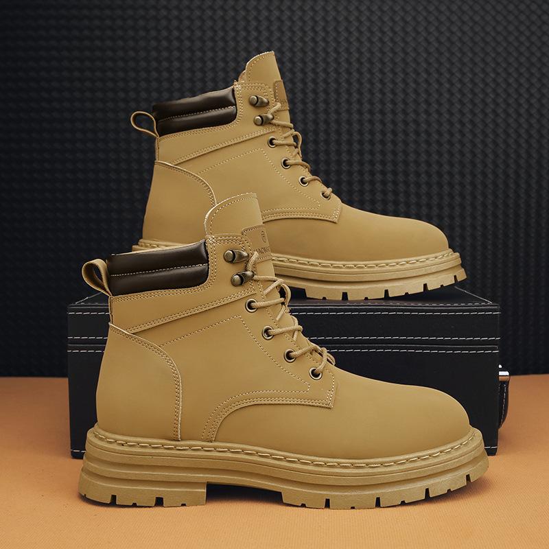 High-top Martin Boots 22 Autumn New Youth Leisure Sports Simple Solid Color Boots Tide