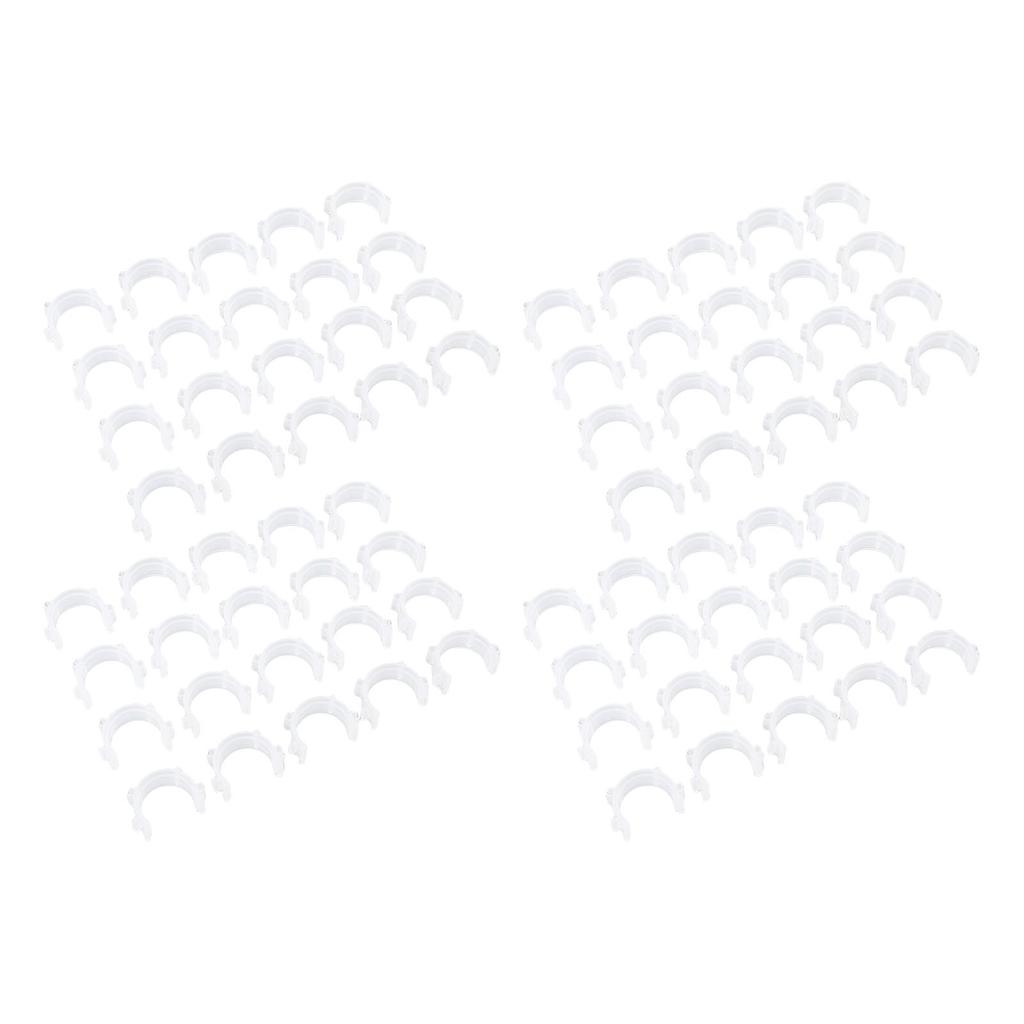 80Pcs Sewing Bobbin Thrd Clamp Prevent Thrd Tail Unwinding Plastic White Bobbin Thrd Sewing Tool for Sewing Beginners and Enthusiasts