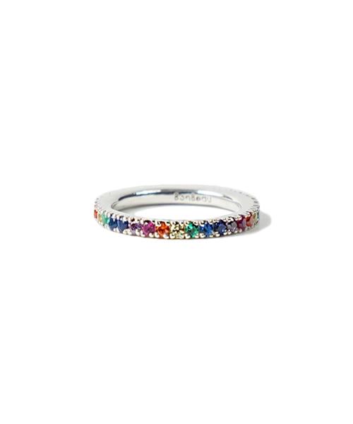 Bonbeau Fanta Rainbow Ring Rainbow Layered Ring (B Type)