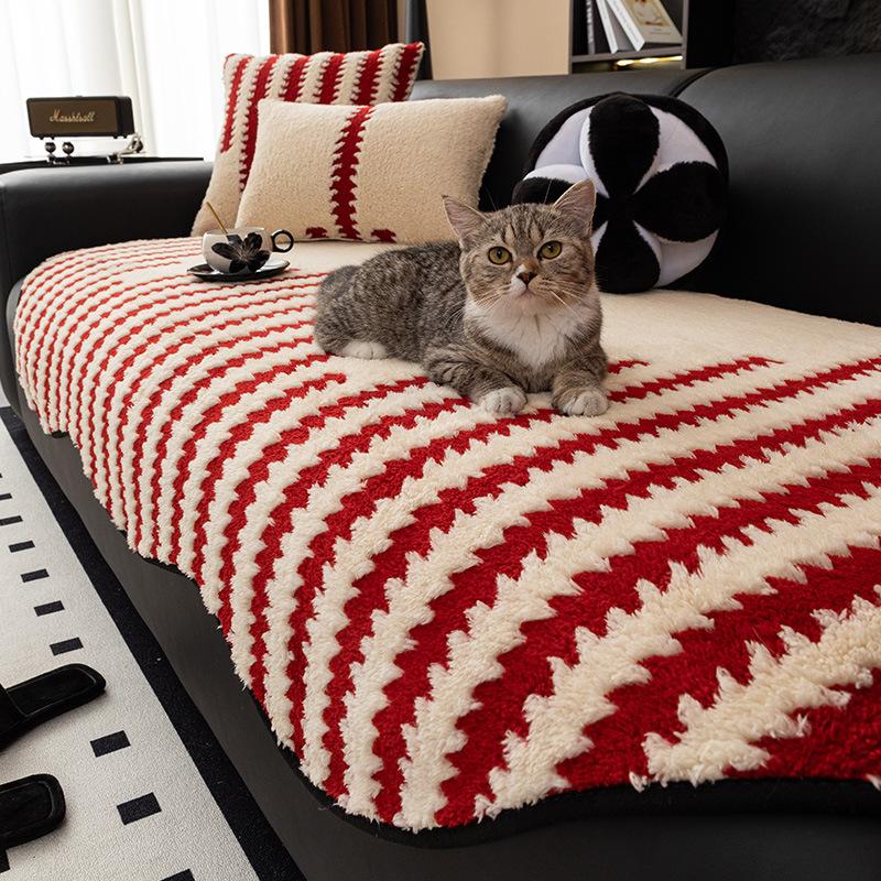 Special-Shaped Sofa Cushion Is Simple And Universal In All Seasons New Sofa Seat Cushion Non-Slip Straight Row High-End Cover Cloth