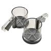 For Baking For Cooking Double Layer Sifter Flour Sifter Baking And Cooking Grey Fine Mesh Screen Rotating Sheet