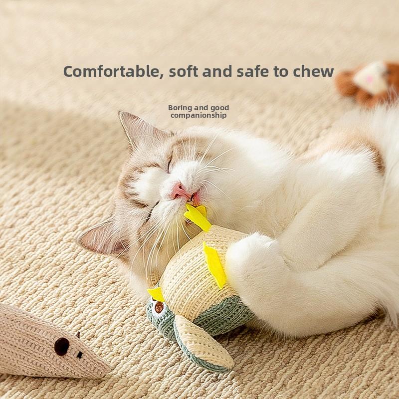 Cute Catnip Cat Toy Self-hi Boredom Relief Artifact Pet Teaser Cat Stick Kitten Kitten Grinding Teeth Cat Supplies