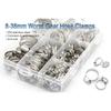 64pcs Hose Clamp Assortment Kit Adjustable 8-38Mm Worm Gear Hose Clip Set Fuel Hose Clamp For Cars, Trucks  Suvs, Water Pipe