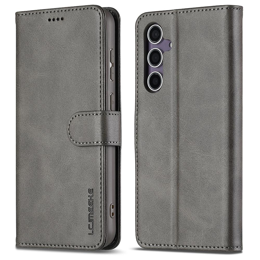 LC.IMEEKE For Samsung Galaxy A16 5G/A16 4G Case Calf Texture PU Leather Stand Wallet Phone Cover