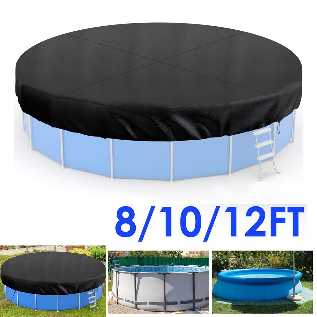 Kryt na bazén kulatý venkovní prachotěsný pro nadzemní bazény Kryt na vířivku Odolný chránič Bazénové příslušenství