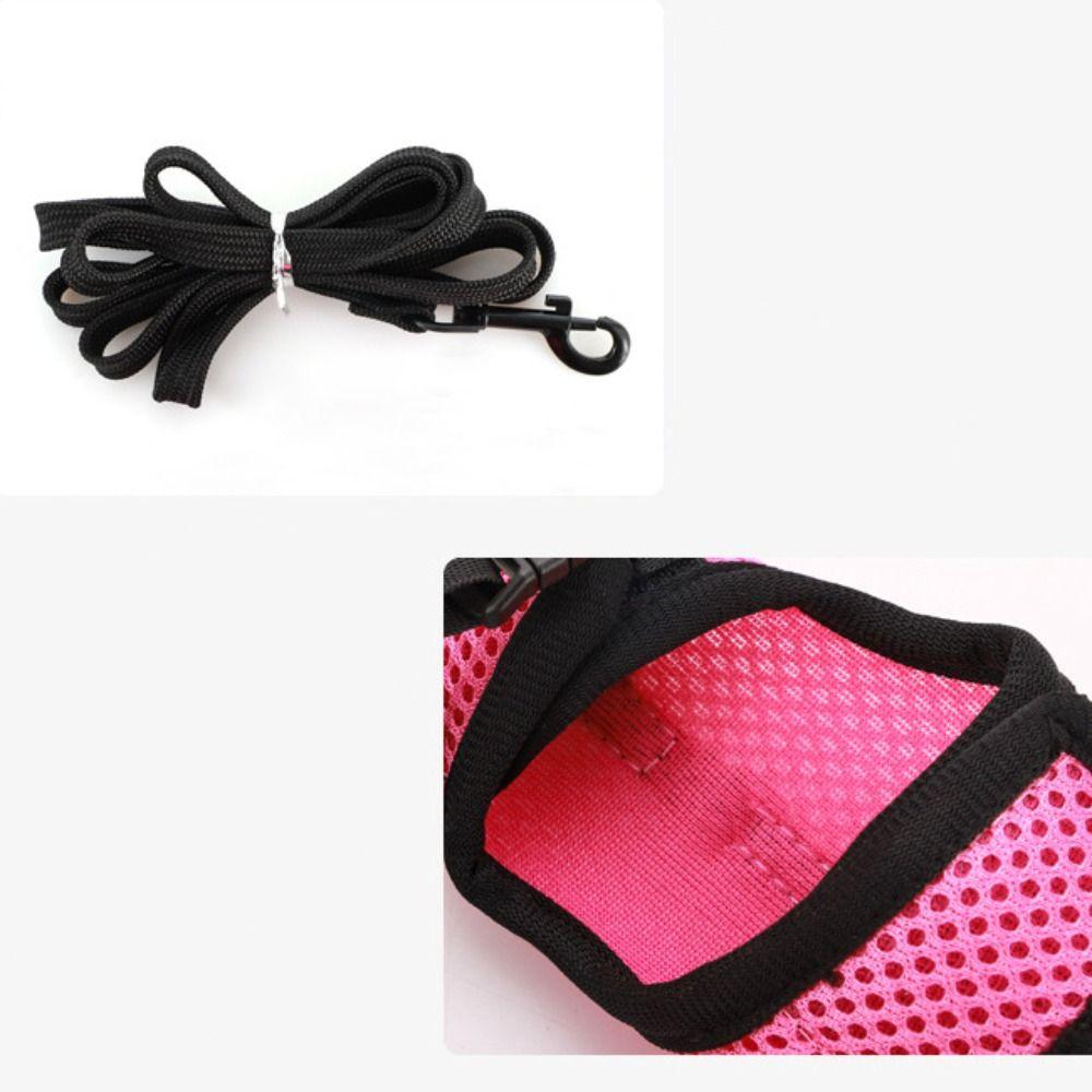 Mutil-Colors Rabbit Harness and Leash Set Breathable Pet Chest Strap Escape Proof Pet Harness Cat