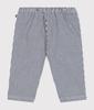Petit Bateau Serge Pants 74cm A0B0T, Navy/Off-White, 12-Month Size,