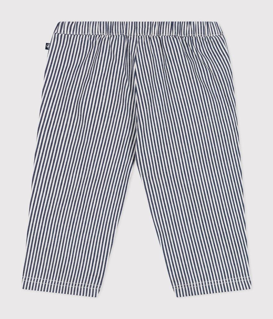 Petit Bateau Serge Pants 74cm A0B0T, Navy/Off-White, 12-Month Size,