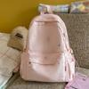 Schoolbag Mint Green Refreshing Colorful Starry Soft Sister Small Backpack Student Party Holiday Girlfriend Outing Sweet Cute Backpack