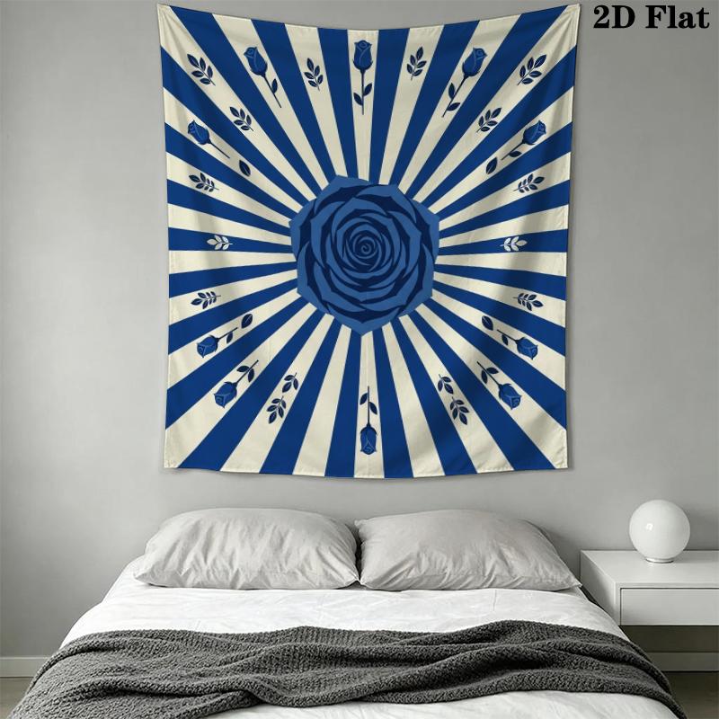 Rose Wall Tapestry Aesthetic Wall Hanging Printed Fabric Blanket Decorative Tapestries for Bedroom Living Room Home Decor