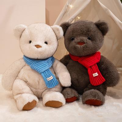 Schal Teddybär Plüschtier Schal Bär Schläft mit Stoffpuppe Freundin Kindergeburtstagsgeschenk Bärenpuppe