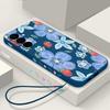 Retro Flower Print Lanyard Phone Case For Samsung Galaxy A57 A17 A56 A16 A55 A15 A36 S24 S25 FE S26 S25 S23 S22 Ultra Soft Cover