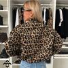Spring and Autumn American Retro Leopard Print Jacket Women's New Loose Casual Jacket Top