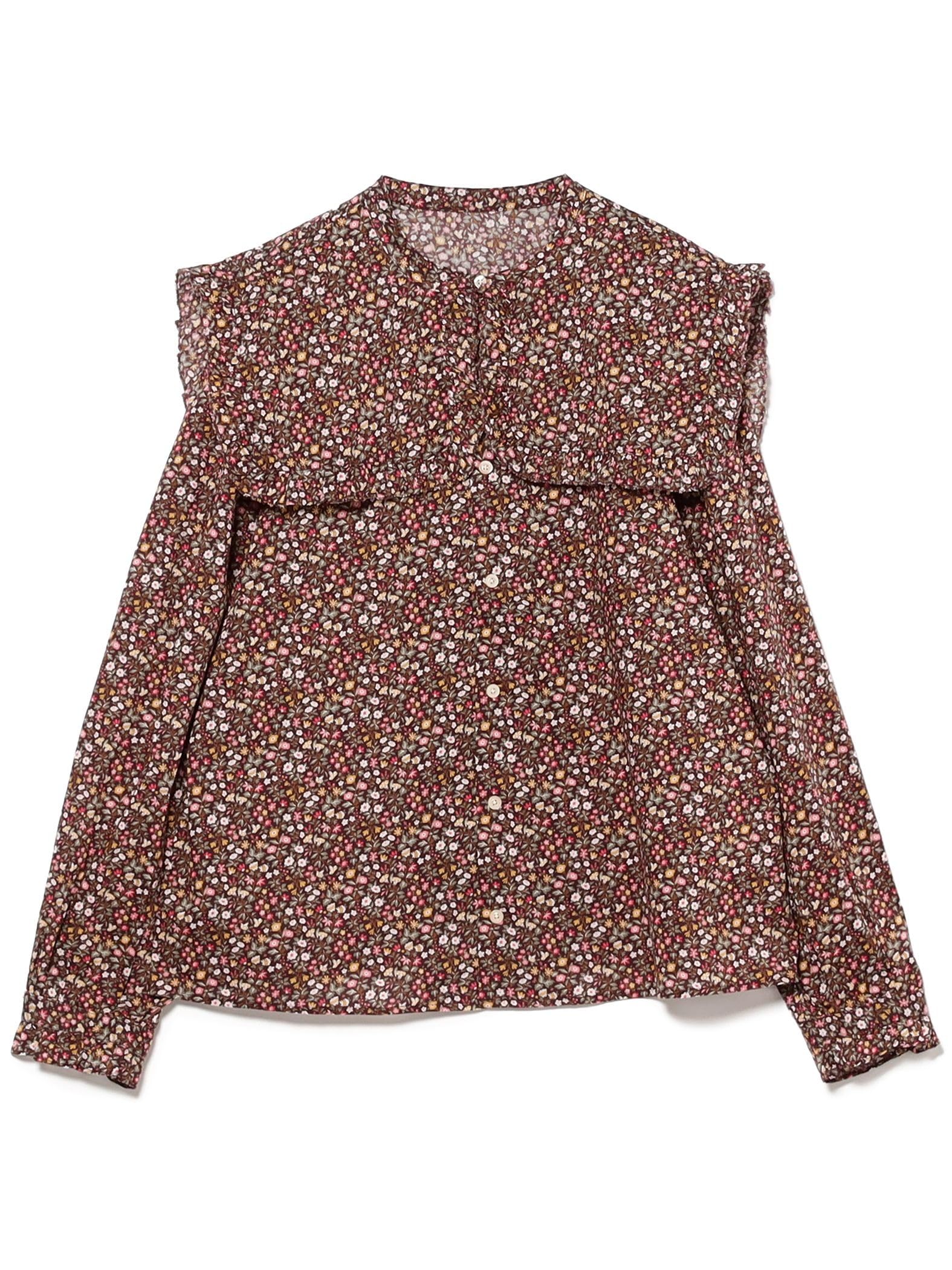 

Beams Boy Women s Liberty Detach Frill Collar Shirt, Brown, Free Size