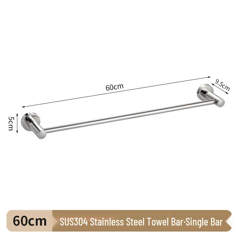 304 Stainless Steel Double Bar Bathroom Towel Rack