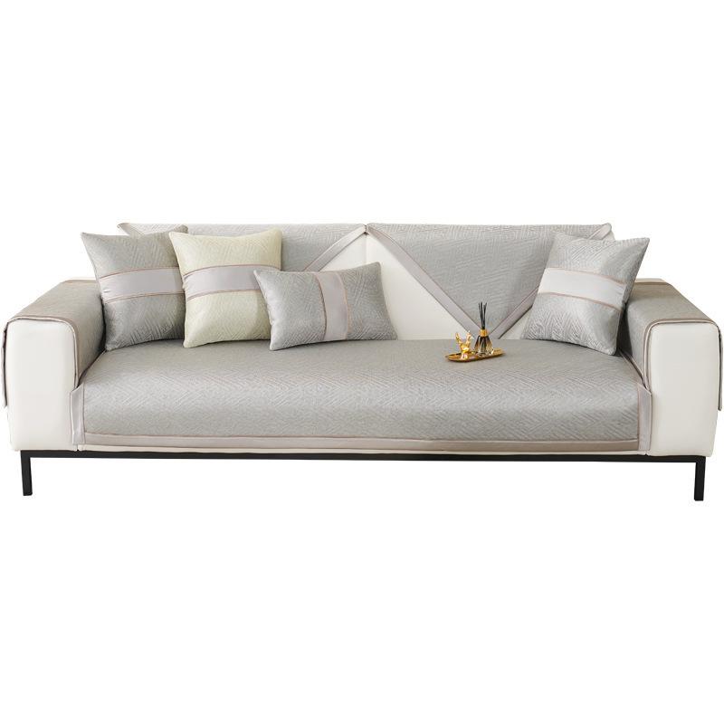 Light Luxury Cool Ice Silk Sofa Cushion Summer Summer Summer Mat Modern Simple Cushion Non-Slip All-Inclusive Sofa Cover Cover Cloth