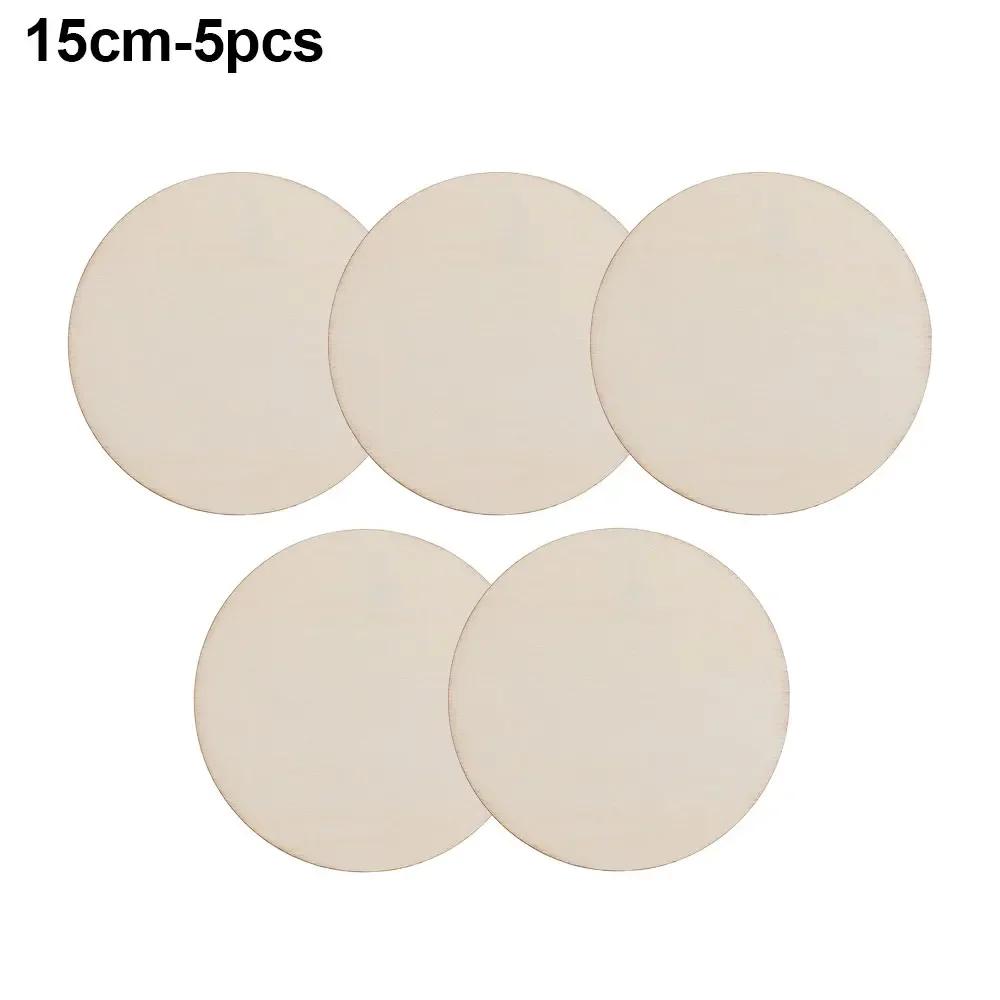 5-30cm Rodajas de Madera Natural Redondas Sin Terminar Círculos Placa en Blanco Color Sólido para Manualidades en Madera Adorno de Boda Cumpleaños Navidad