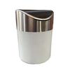 Rust-proof Mini Flip Trash Can Dust-proof Creative Storage Bin Desktop Trash Can  Dormitory