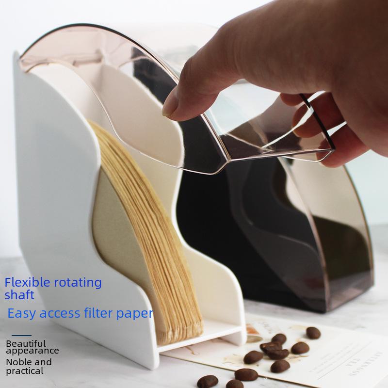 Cutie de depozitare anti-praf pentru hârtie de filtru de cafea V60 – Suport universal