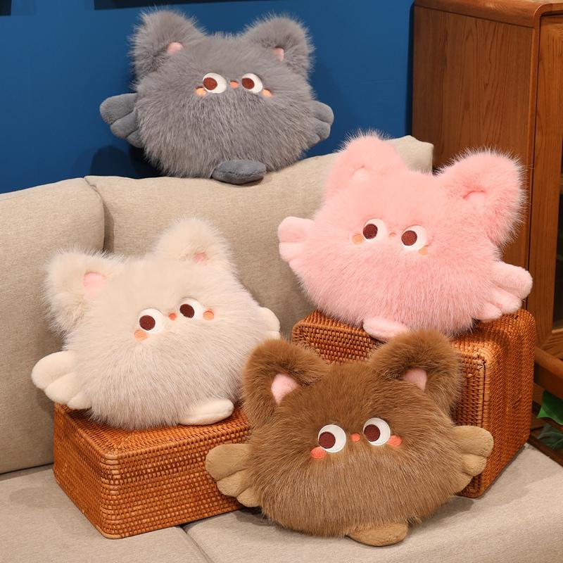 Non-Toxic New Grey Cat Plush Toys Cat Stuffed Dolls Soft Pillow Stuffed Animal Peluches Dolls Toys Christmas Gifts