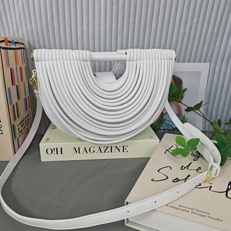 Bags Portable Woven Single-shoulder Diagonal Handbags Female Niche High-end Personalized Fashion