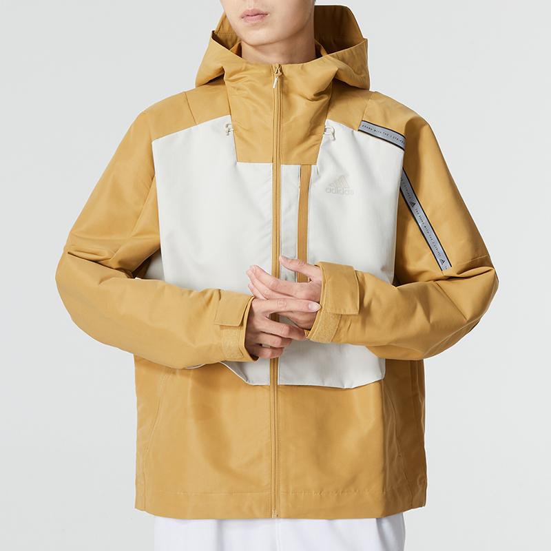 New Adidas Jackets Men Brown Yellow HM5167