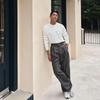 Hong Kong Style Men's Double-Pleated Pants - Designer-Look, High-Quality, Versatile Suit Pants with Straight, Wide Legs.